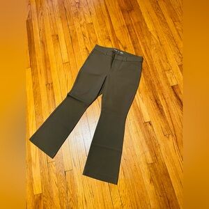 Old Navy Women's Pixie Flare Pants - Olive Green